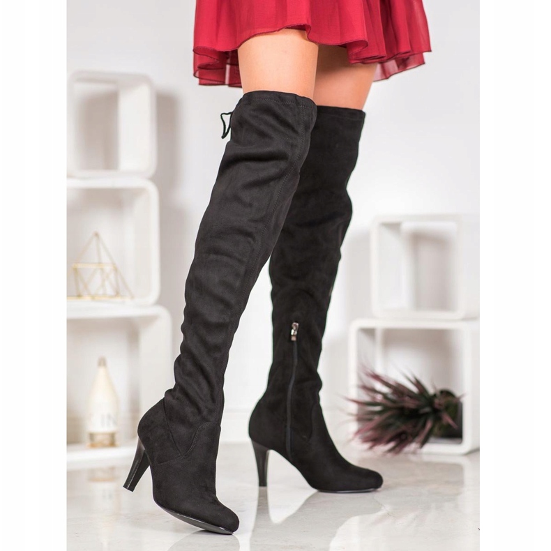 Filippo Stiefel mit hohem Absatz schwarz 1