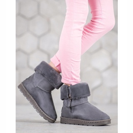 Bona Mukluki mit aufgerolltem Schaft grau 1