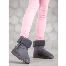 Bona Mukluki mit aufgerolltem Schaft grau 2