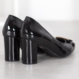 Sergio Leone Elegante Pumps auf einer Säule schwarz 1