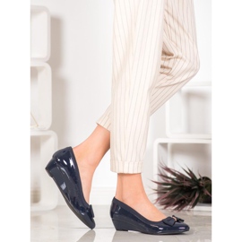 Sergio Leone Elegante Ballerina auf Keil blau 1