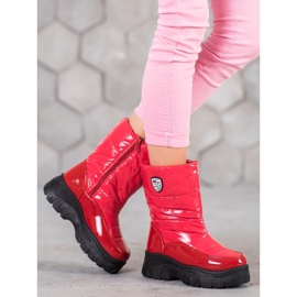 SHELOVET Warme Winterstiefel rot 1