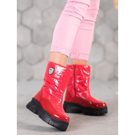 SHELOVET Warme Winterstiefel rot 2