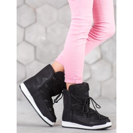 Small Swan Winterstiefel mit Schaffell schwarz 1