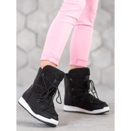 Small Swan Winterstiefel mit Schaffell schwarz 2