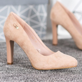 Sergio Leone Modische Pumps braun 1