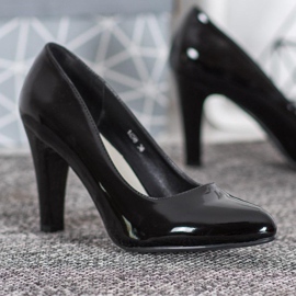 Sergio Leone Schuhe mit Lackabsatz schwarz 2