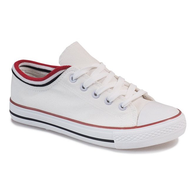 Cremefarbene Turnschuhe B82-4 mehrfarbig 1