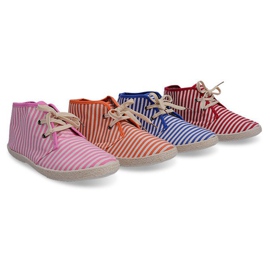 Stiefel Sneakers mit Strohsohle 2607 Rot 1