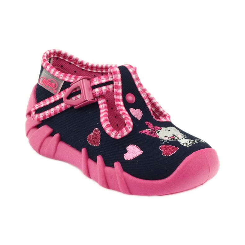 Befado Kinderschuhe 110P330 rosa navy blau 2