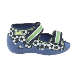 Befado grüne Kinderschuhe 250P078 weiß marineblau 1