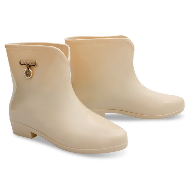Gummistiefel mit Schleife BL01 Beige 1