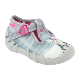 Befado Kätzchen Kinderschuhe 110P365 rosa grau 1