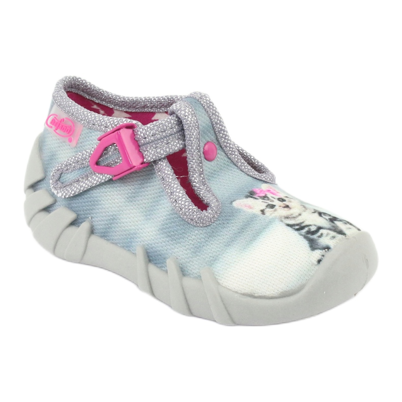 Befado Kätzchen Kinderschuhe 110P365 rosa grau 1