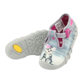 Befado Kätzchen Kinderschuhe 110P365 rosa grau 4