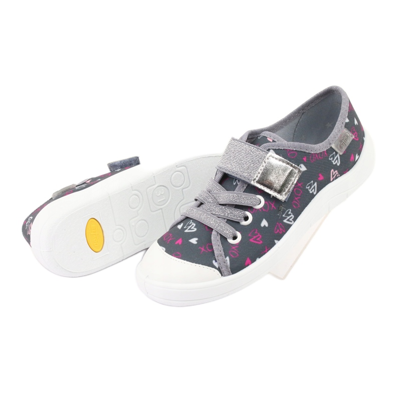 Befado Kinder-Sneaker 251Y138 weiß rosa grau 5