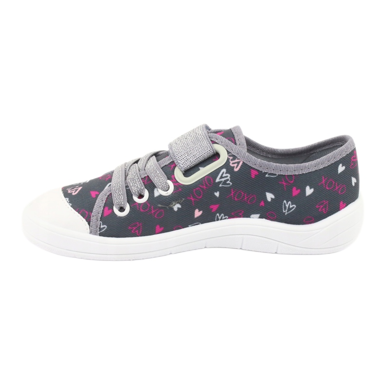Befado Kinder-Sneaker 251Y138 weiß rosa grau 2