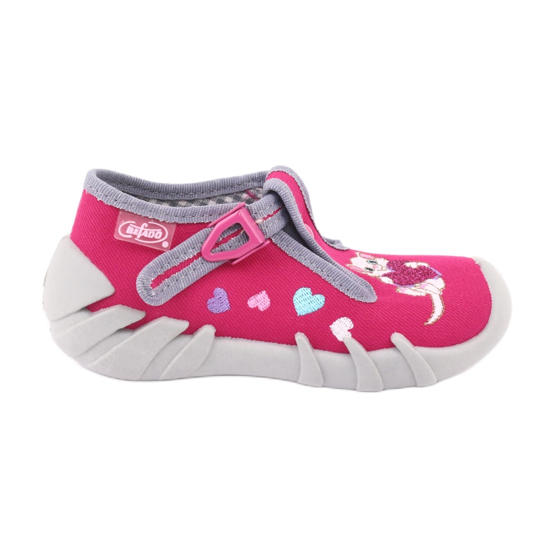 Befado Kinderschuhe 110P335 rosa grau 1