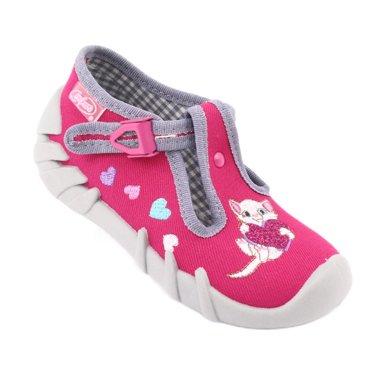 Befado Kinderschuhe 110P335 rosa grau 2