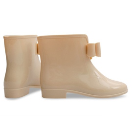 Gummistiefel mit Schleife 502A Beige 2