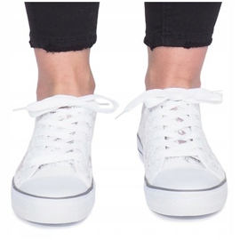 Beeindrucken Sie beige durchbrochene Sneakers weiß 1