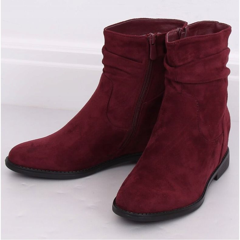 Stiefel mit verstecktem Keilabsatz 2C8AX7680-1 Burgundy rot 1
