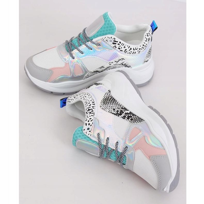 NB317P Weiße Sportschuhe mehrfarbig 1