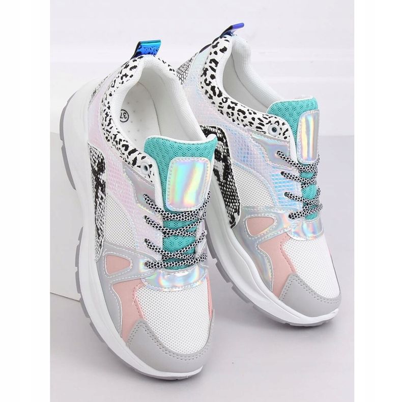 NB317P Weiße Sportschuhe mehrfarbig 2