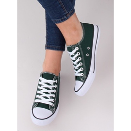 Grüne klassische Damensneaker 7050Y Grün 1