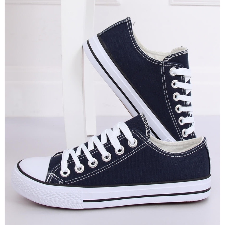 Klassische Sneakers für Damen in Marineblau 7050Y Dk Blue navy blau 2