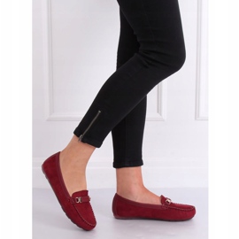 Burgunder-Loafer für Damen FM3024 Wine rot 1