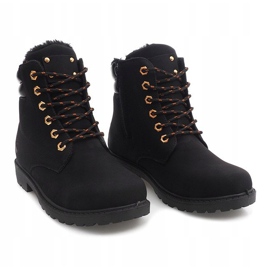 Isolierte Holzstiefel BED01 Schwarz 1