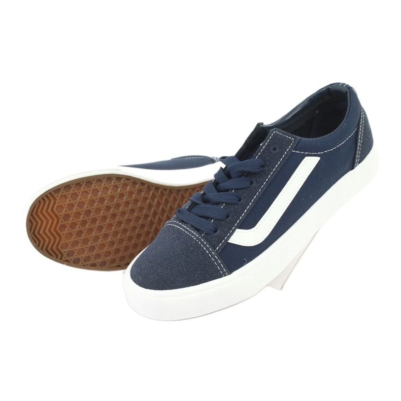 Atletico Frauen -Sneaker 18081 Marineblau gebunden 5