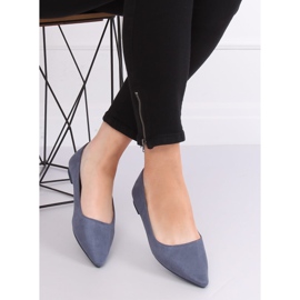 Blaue spitze Ballerinas A822 Blau 2
