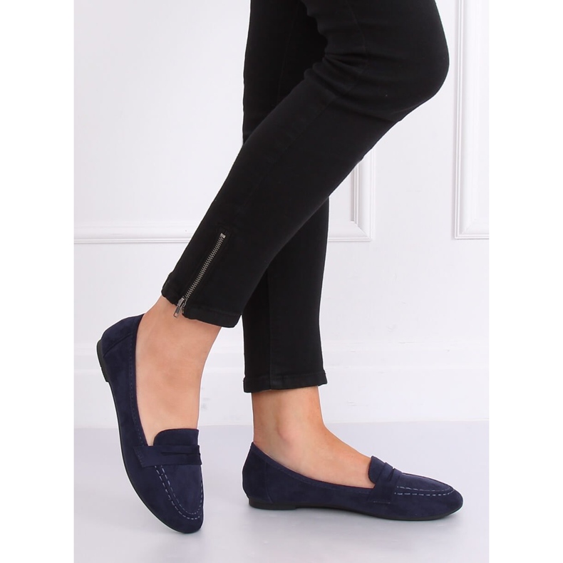Marineblaue Loafer für Damen B2030 Dk Blue 2