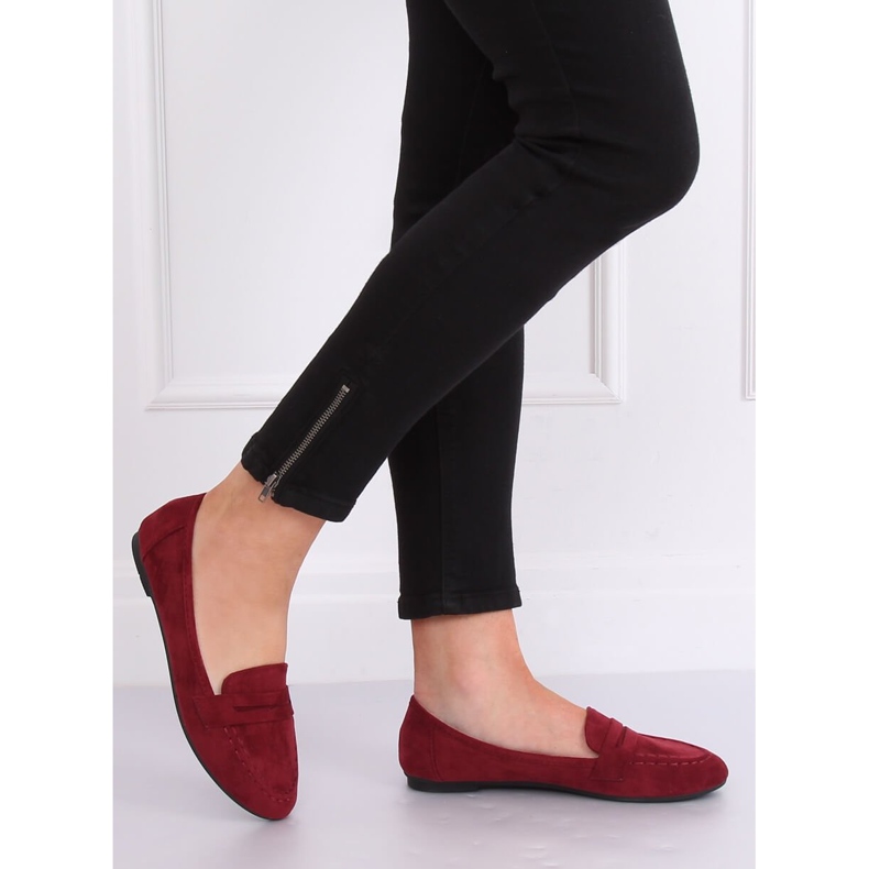 Burgunder-Loafer für Damen B2030 Wine rot 1