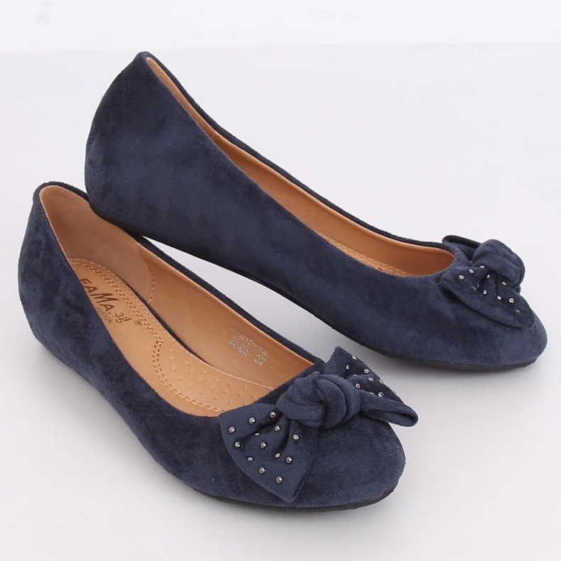 Marineblaue Ballerinas FM217-13 Blau 2