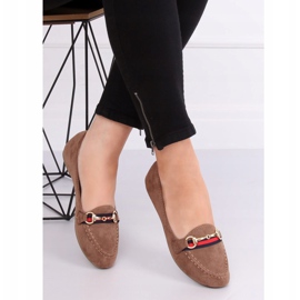 Beige Slipper für Damen B2027 Khaki 2