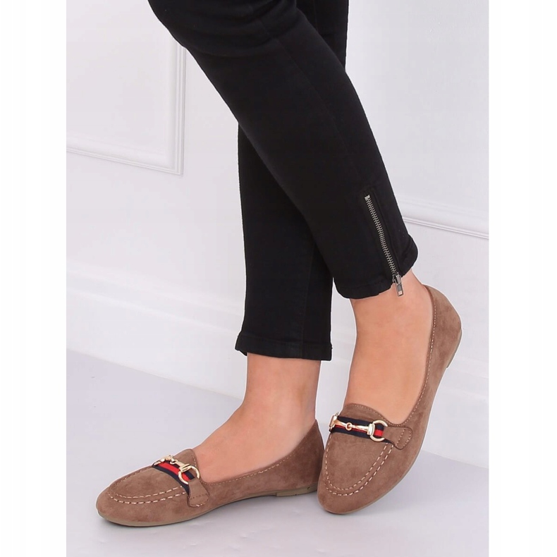 Beige Slipper für Damen B2027 Khaki 1