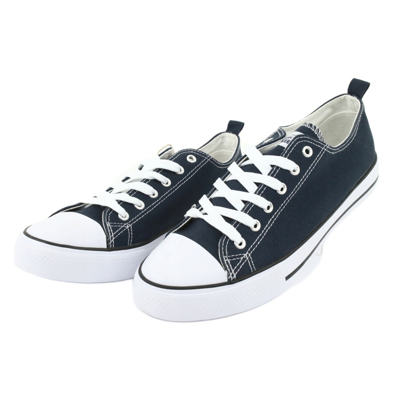 American Club LH06 Navy Blue Sneakers weiß navy blau 3