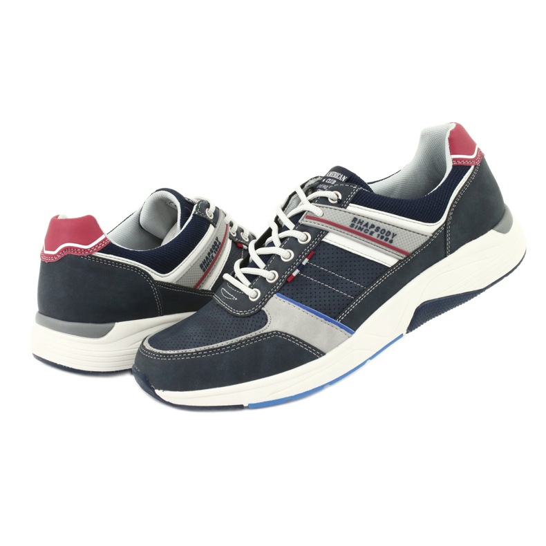 ADI American Club RH07 Sportschuhe rot marineblau grau 4