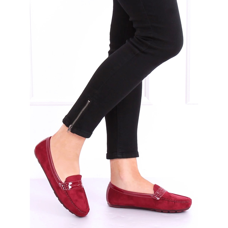 Burgunder-Loafer für Damen FM2958-3 Wine rot 2