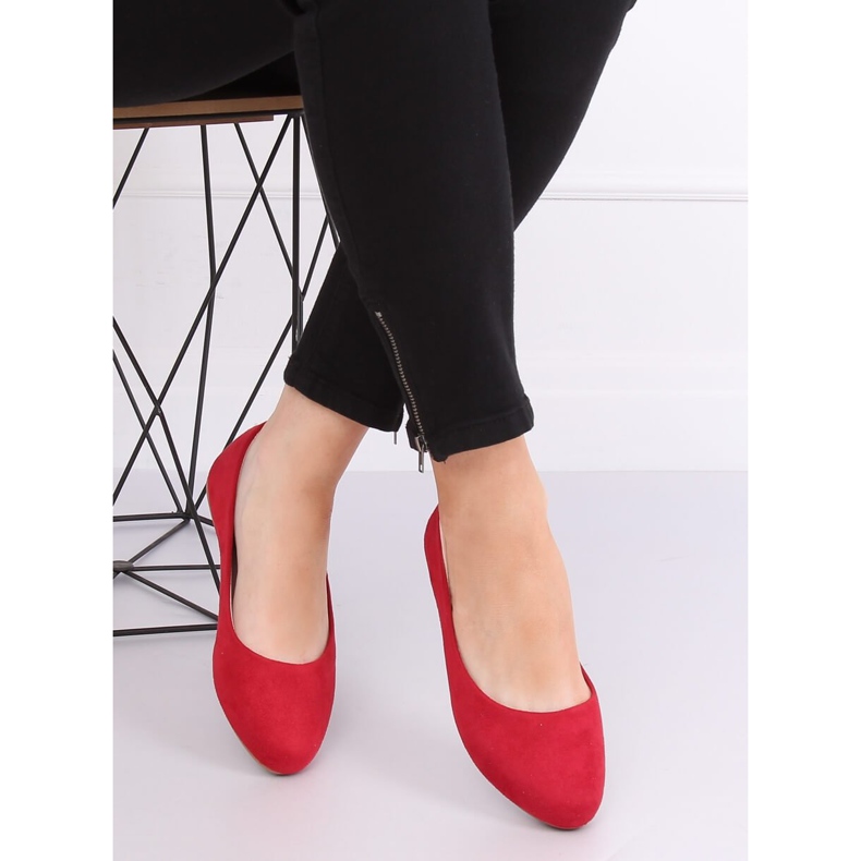 Rote schlichte Ballerinas Z1005 Rot 2