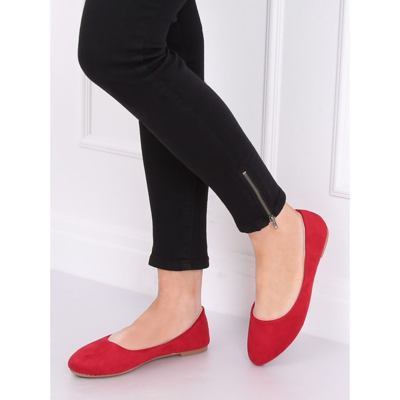 Rote schlichte Ballerinas Z1005 Rot 1