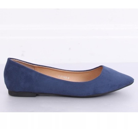 Marineblaue Ballerinas P3T1168-6 Blau 2