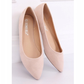 Beige Ballerinas für Damen P3T1168-6 Apricot 2