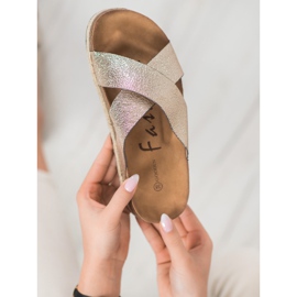 Goodin Bequeme goldene Hausschuhe 1