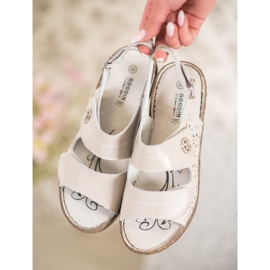 Goodin Keilsandalen aus Leder braun 1