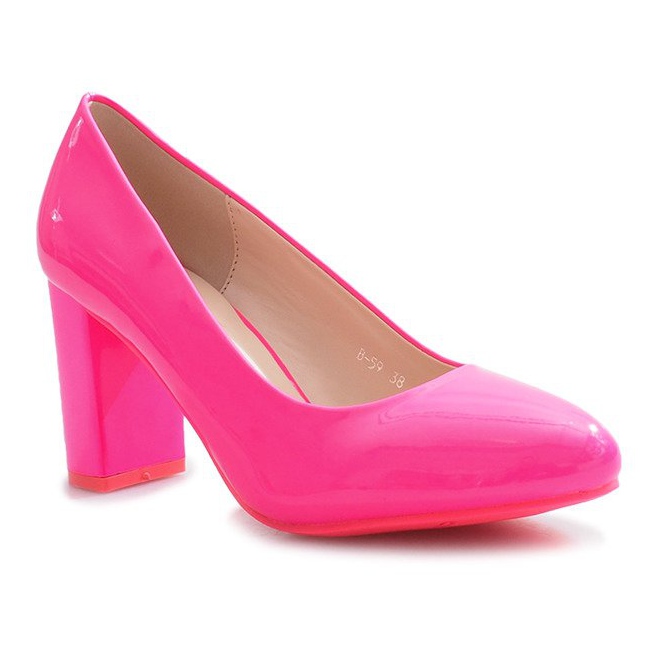 Lackierte Pumps von Pink Snipes rosa 1