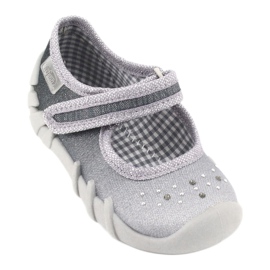 Befado Kinderschuhe 109P185 silber- grau 1